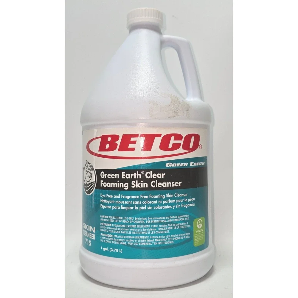 Betco Green Earth Clear Foaming Skin Cleanser 715 Fragrance Free 1 Gallon Refill